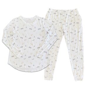 Kyte Harry Potter Jogger Pajama Set Womens L Bamboo Icon Snitch Pjs Novelty